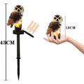 Outdoor decoration of solar simulated animal ground plug-in lights