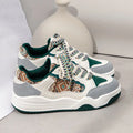 Fashion Women's Shoes Spring Casual Thick Sole Designer Sneakers Girls Breathable Lace-up Colorful Ladies Shoes Women Sneakers