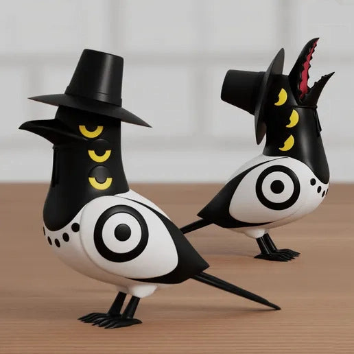 Kpop demon hunters witch hunting group tiger magpie ornament crow doll