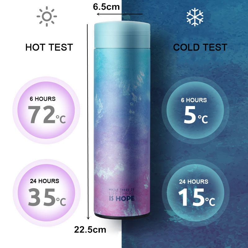 500ML Thermos Bottle 304 Stainless Steel Vacuum Flask Insulated with Infuser Thermos for Tea Thermocup Travel coffee mug