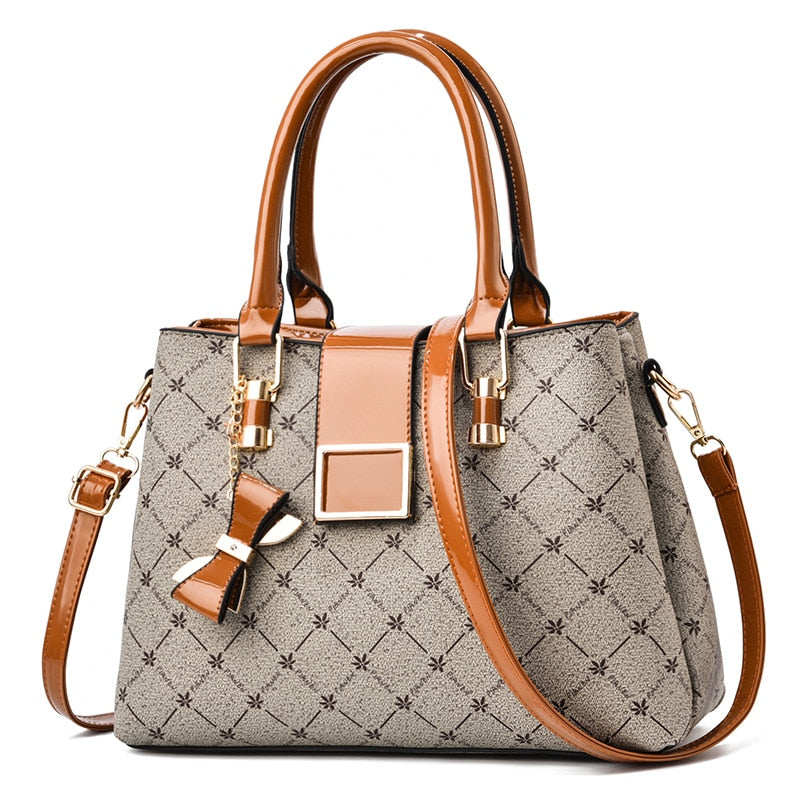 Newposs Fashion Woman Bag Female Hand Tote Bag Messenger Shoulder Bag Lady HandBag Set Luxury Composite Bag Designer