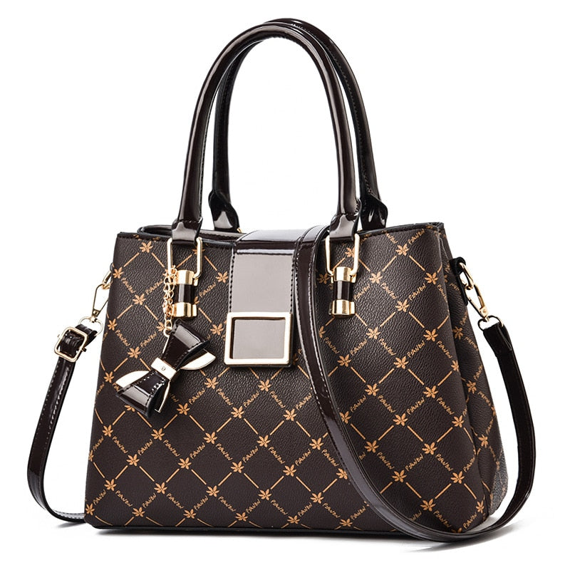 Newposs Fashion Woman Bag Female Hand Tote Bag Messenger Shoulder Bag Lady HandBag Set Luxury Composite Bag Designer