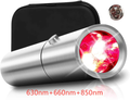 Portable Therapy Light with Red and Infrared Rays, 3/4Light Sources, Handheld Flashlight for Pain Relief and Wellness