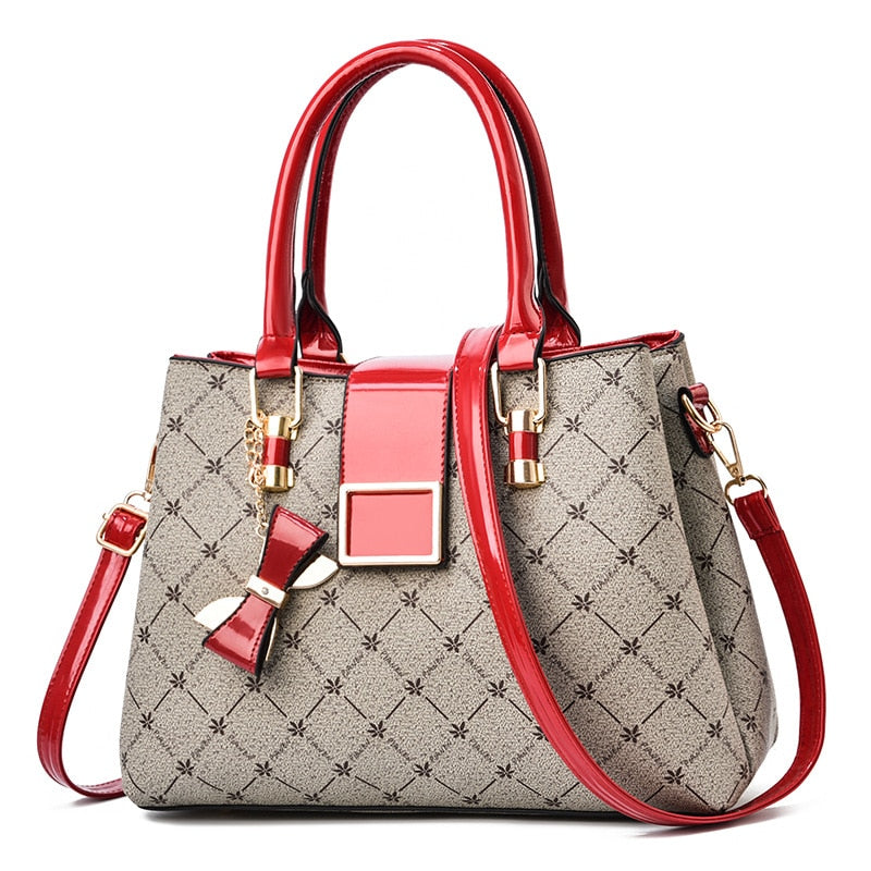 Newposs Fashion Woman Bag Female Hand Tote Bag Messenger Shoulder Bag Lady HandBag Set Luxury Composite Bag Designer