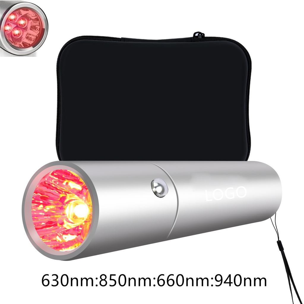 Portable Therapy Light with Red and Infrared Rays, 3/4Light Sources, Handheld Flashlight for Pain Relief and Wellness