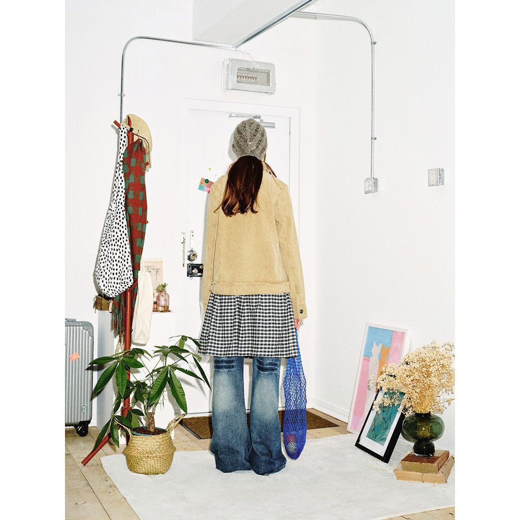 Tailored Fitted Hunting Jacket Women Corduroy Coat