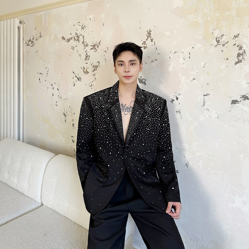 Hot stamping casual suit jacket suit