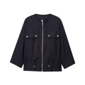 Women's Clothing Linen Blend Hunting Jacket Coat