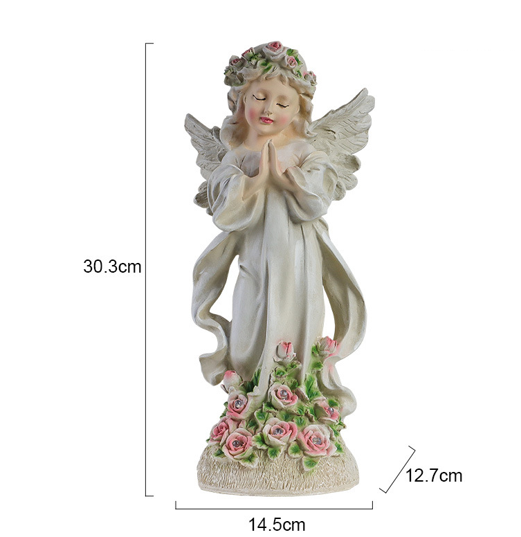 Outdoor Flower Fairy Solar Resin