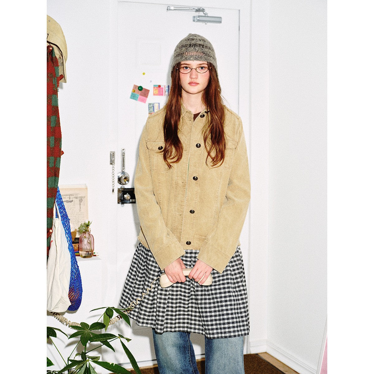 Tailored Fitted Hunting Jacket Women Corduroy Coat