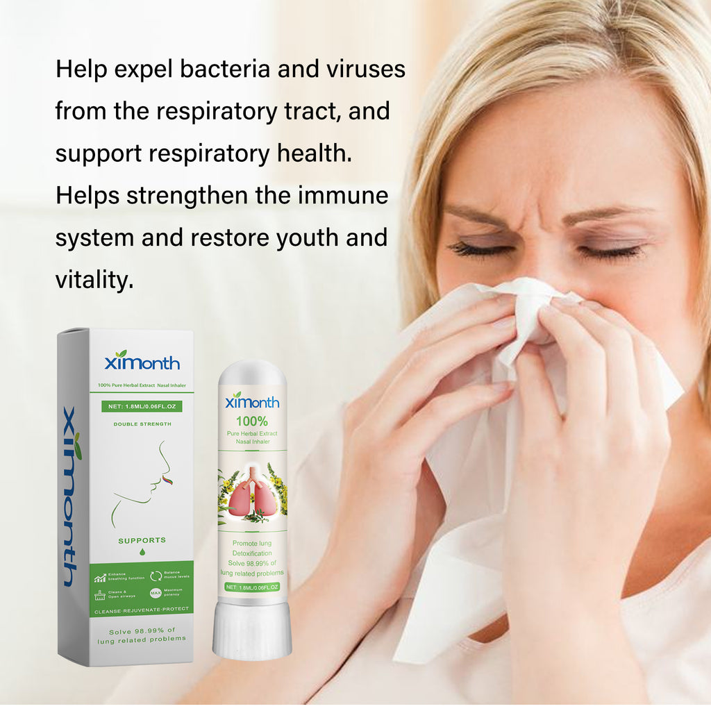 Pure Herbal Extract Nasal Inhaler, Relieve Nasal Irritation Clean Nasal Passages Body Health Care Snorting