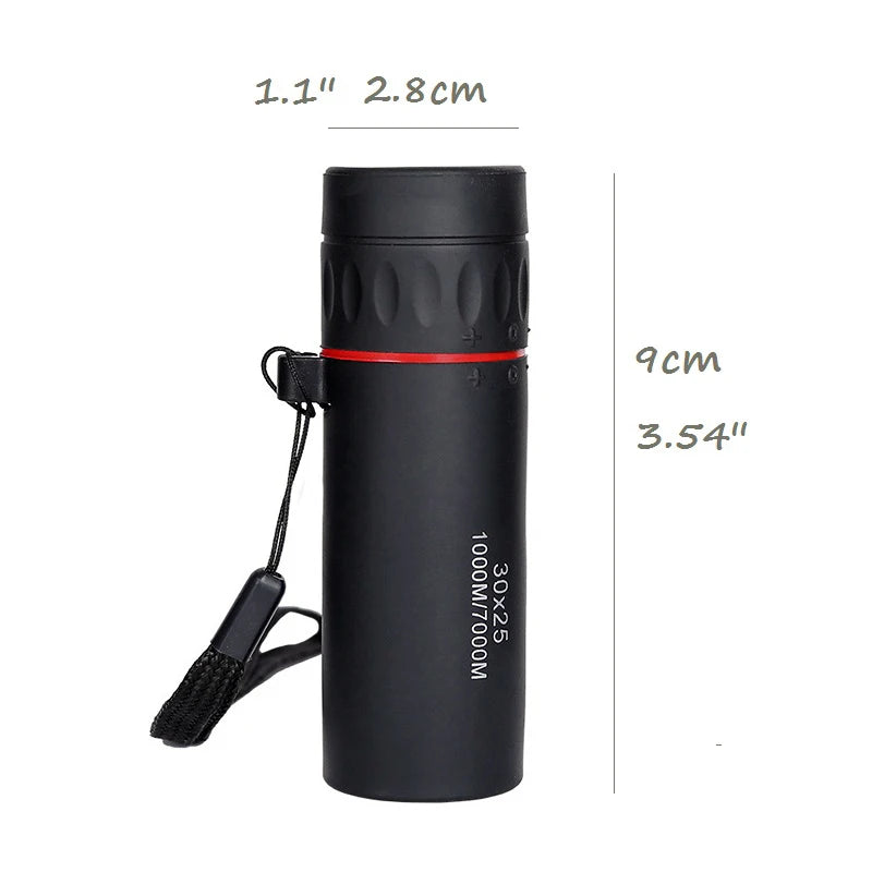 Zacro High Definition Monocular Telescope 30X25 Waterproof Mini Portable Military Zoom 10X Scope For Travel Hunting